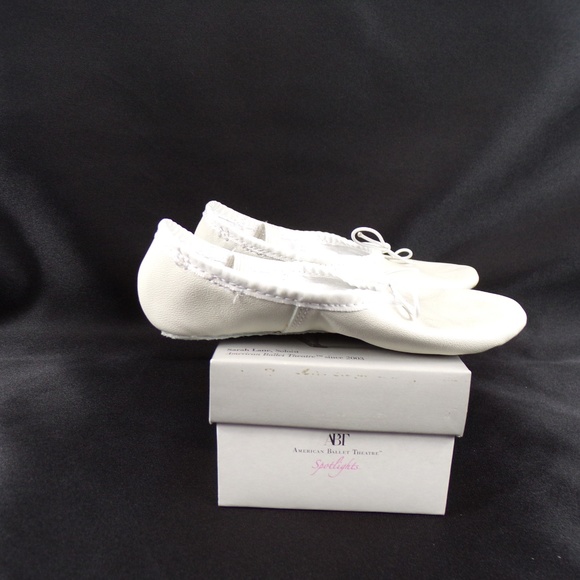 White Toddler Ballet Dance Flat Shoes - Picture 6 of 8
